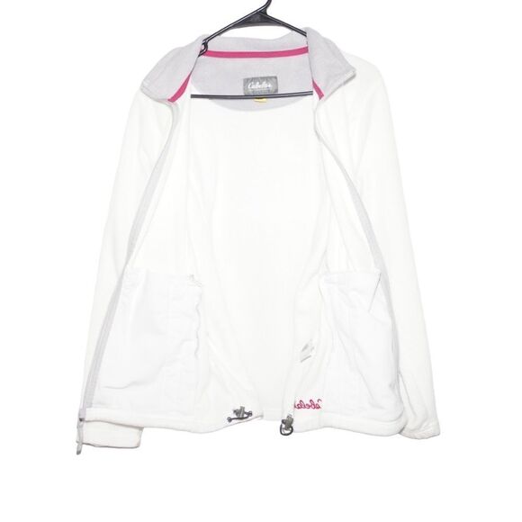 Cabela's White Fleece Zip-Up Jacket, Medium - Picture 4 of 7